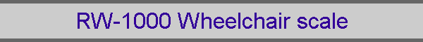 RW-1000 Wheelchair scale